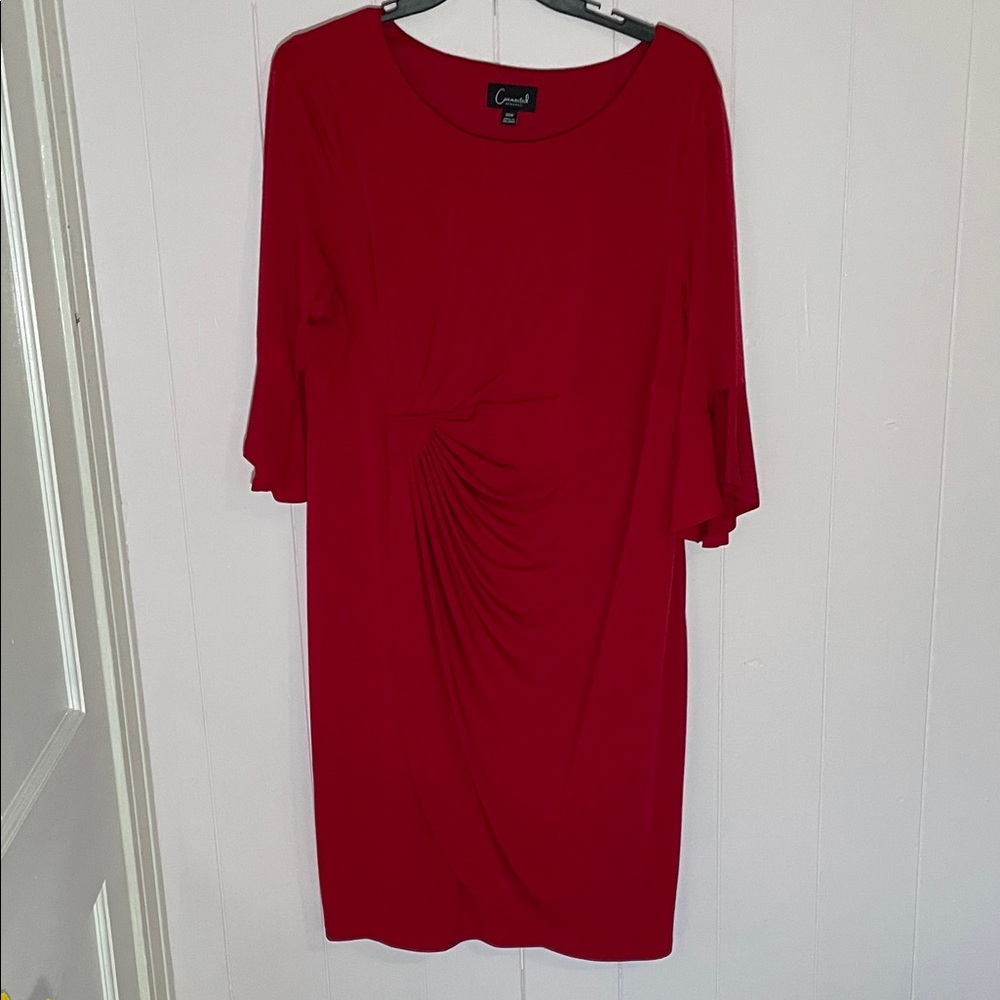 Connected Apparel Red Long Sleeve Dress